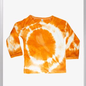 Orange & White Tie and Dye